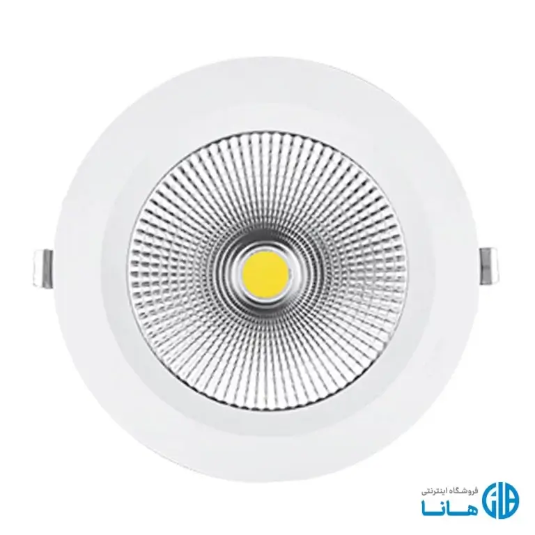 چراغ LED توکار هارمونیک 80 وات دایره ای COB پارس شعاع توس