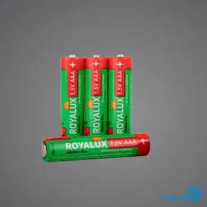 باتری رویالوکس نیم قلمی Plus Alkaline برند پارس شعاع