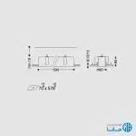 قیمت چراغ خط نوری توكار اينفينيتی D برند مازی نور