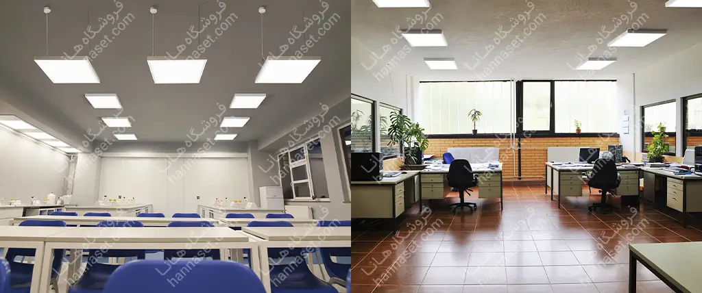 چراغ روكار یا آويز اپتيلد 60x60 مازی نور