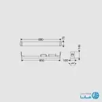 چراغ يونيلايت با پخش نور باز مازی نور