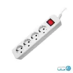 چند راهی ارت دار پارت الکتریک کابل 5 متری مدل نیک 295