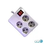 رابط چهار خانه ارت دار کابل 5 متری پارت الکتریک