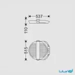 چراغ پروژکتوری ساترن مازی نور