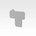 درپوش انتهایی ترمینال دو طبقه پیچی سایز ۴