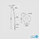 پايه چراغ خياباني يك طرفه سري ARCP10 با فيوز مازی نور