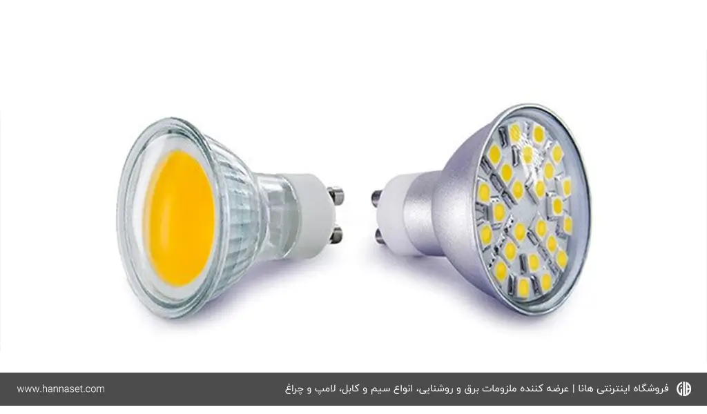 بررسی تفاوت لامپ های COB و SMD