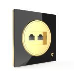 پریز شبکه دو سوکت cat6