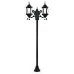 چراغ حیاطی ایستاده دو شاخه شفق با طول 2.6 متر مدل سورنا کد 2619