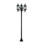 چراغ حیاطی ایستاده سه شاخه شفق با ارتفاع 2.6 متر مدل تینا کد 3923