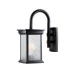 چراغ حیاطی دیواری شفق مدل روشان با شیشه الماسی کد 1072