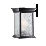 چراغ حیاطی دیواری شفق مدل روشان با شیشه الماسی کد 1071