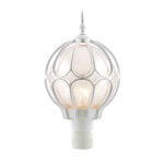 چراغ حیاطی سر لوله شفق مدل ونوس کد 6015