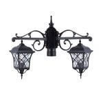 چراغ حیاطی سرلوله وارونه دو شاخه شفق مدل پاسارگاد کد 8445