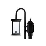 چراغ سرلوله تک شاخه شفق مدل روشان با شیشه ساده کد 1061