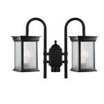 چراغ سرلوله دو شاخه شفق مدل روشان با شیشه الماسی کد 1092