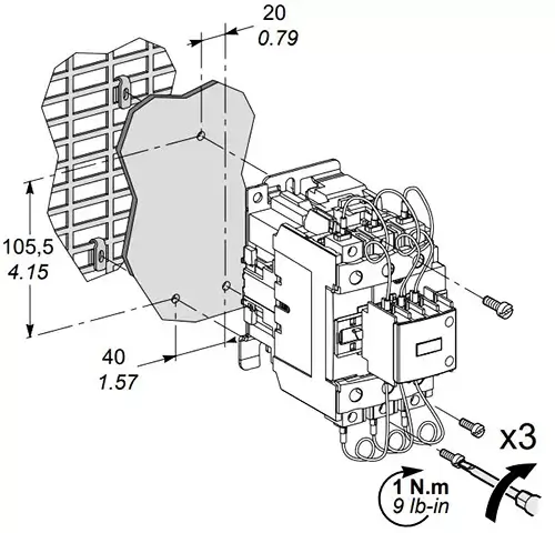 کنتاکتور خازنی 34 کیلوواری مدل LC1DPK12M7 اشنایدر