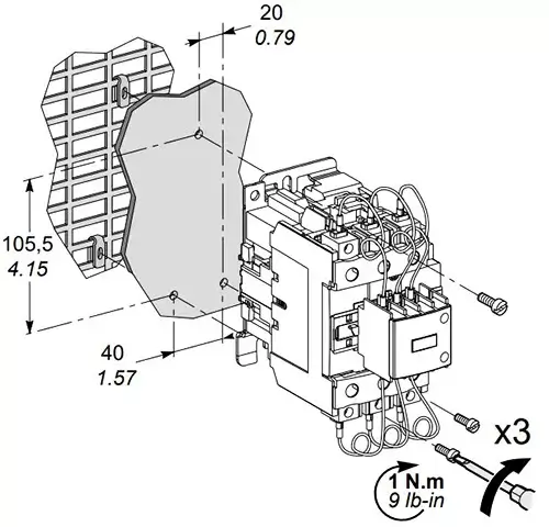 کنتاکتور خازنی 12.5 کیلوواری مدل LC1DFK11M7 اشنایدر