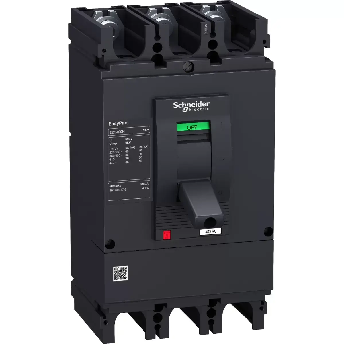 کلید اتوماتیک 400 آمپر الکترونیکی سری NSX400F اشنایدر
