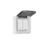 کلید دو پل دربدار توکار مدل آذین پارت الکتریک