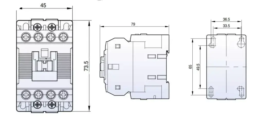 کنتاکتور خازنی 12.5 کیلوواری MC-12-AC9 برند LS