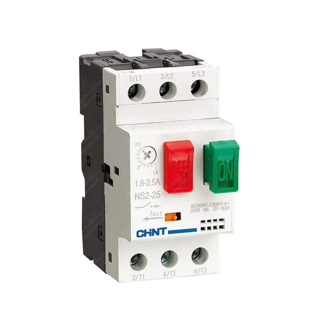 کلید حرارتی (محافظ موتور) MPCB مدل NS2-25 4:6.3 چینت