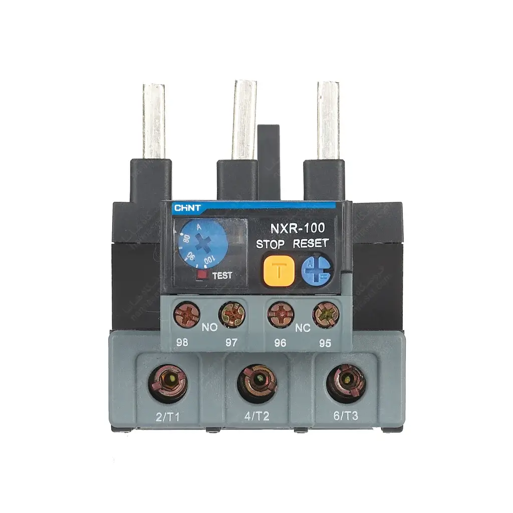 بی متال (رله حرارتی/ اضافه جریان) تنظیمات 80-63 آمپر مدل NXR-100 چینت