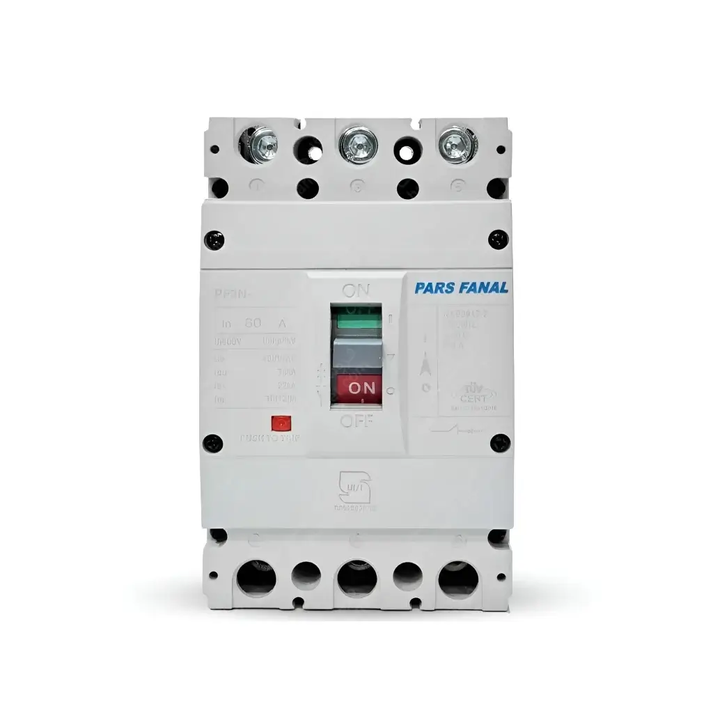 کلید اتوماتیک 100 آمپر غیر قابل تنظیم حرارتی- مغناطیسی PF3N (35KA) پارس فانال